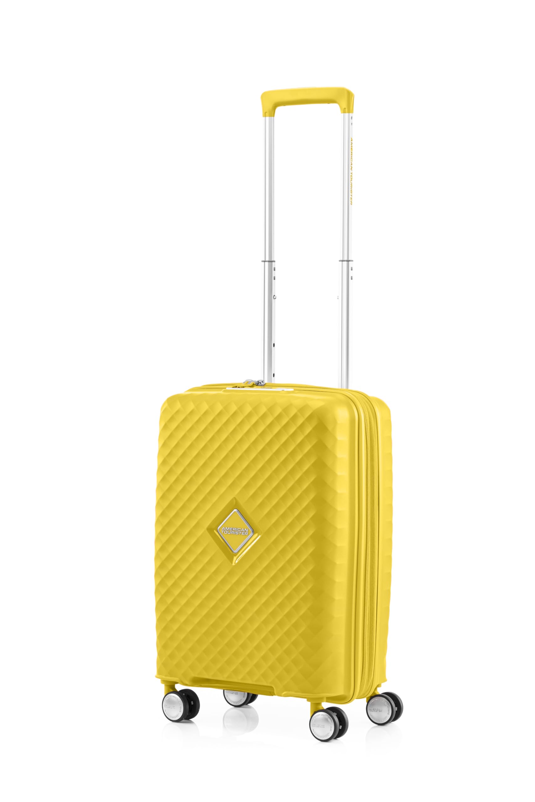 

Чемодан SQUASEM Spinner 55 размер, расширяемый, 55 см, цвет цитроновый желтый [American Tourister] ручная кладь