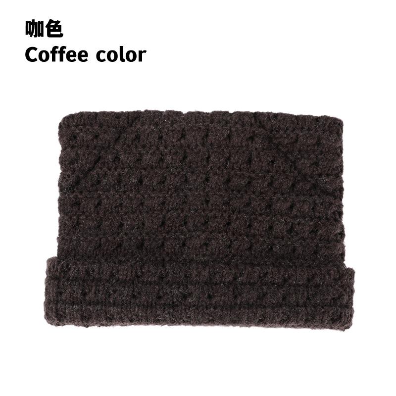 

2026 winter new Japanese knitted cat ear hat fashion big head circumference wool hat women