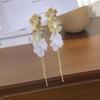 French Style Tassel Flower Earrings For Women Elegant Exaggerated Ribbon Drop Dangle Earrings Fashion Party Ear Jewelry Gifts