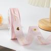 Gold-stamped Polyester Gift Ribbon Bow for Cakes & Floral Packaging
