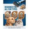 Massage Feature Pet Grooming Tool Deshedding Brush for Dog Cats Double Side Design Hair Remover Comfort Experience Knot Remover