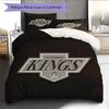 LA Kings Pattern Bedding Home Decoration Birthday Gift ( 1 duvet cover + 2 pillowcase, without core),fan merchandise.
