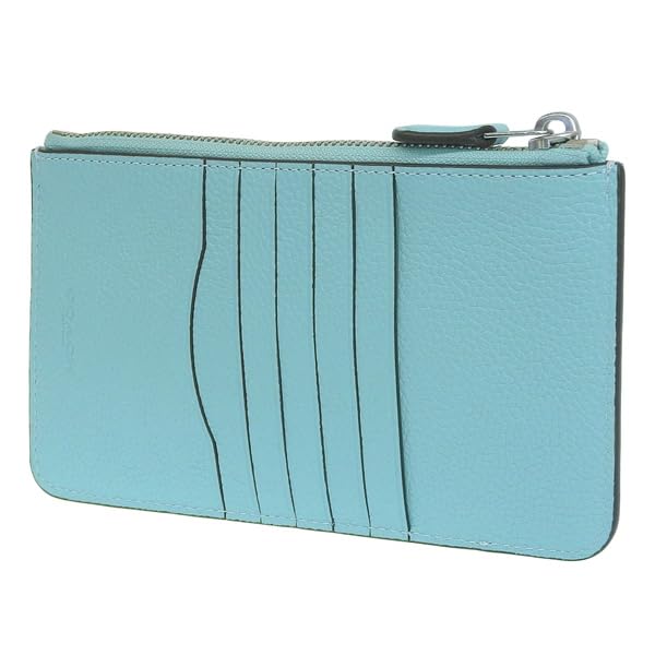 Smartphone Wallet Outlet Card Case Coin Case Coin Purse Brand Leather Black Essential Fawn Wallet CJ866 [Coach] Women's (LH/FADEDBLUE/Blue) [Item]