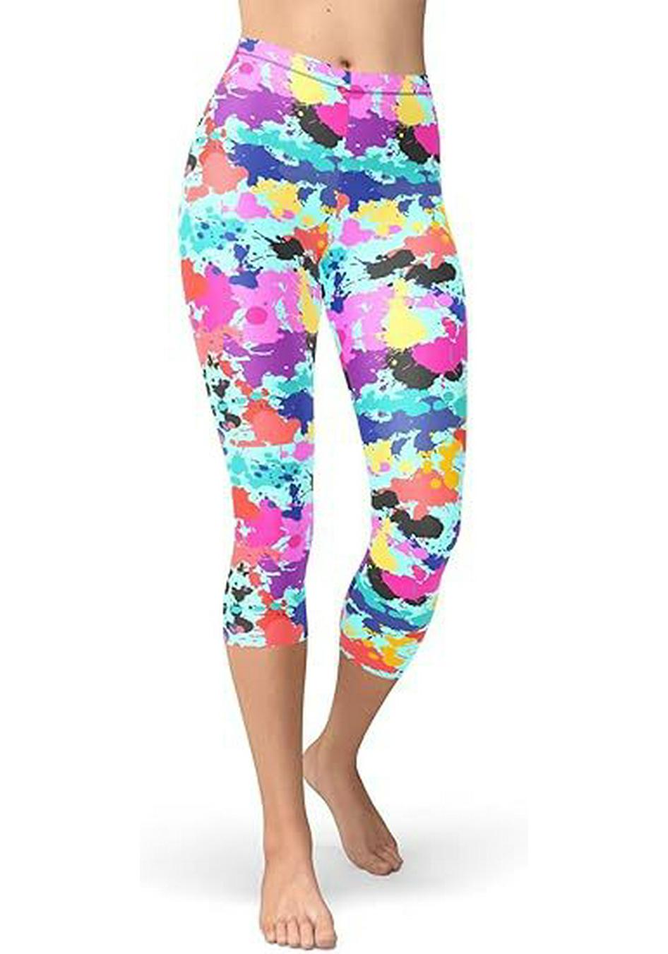 

2026 Summer Hot Item: Women s 3D Print Casual Fitness Yoga Capris Large