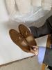 2025 new women's shoes flat loafers one-pedal lazy single shoes versatile casual loafers