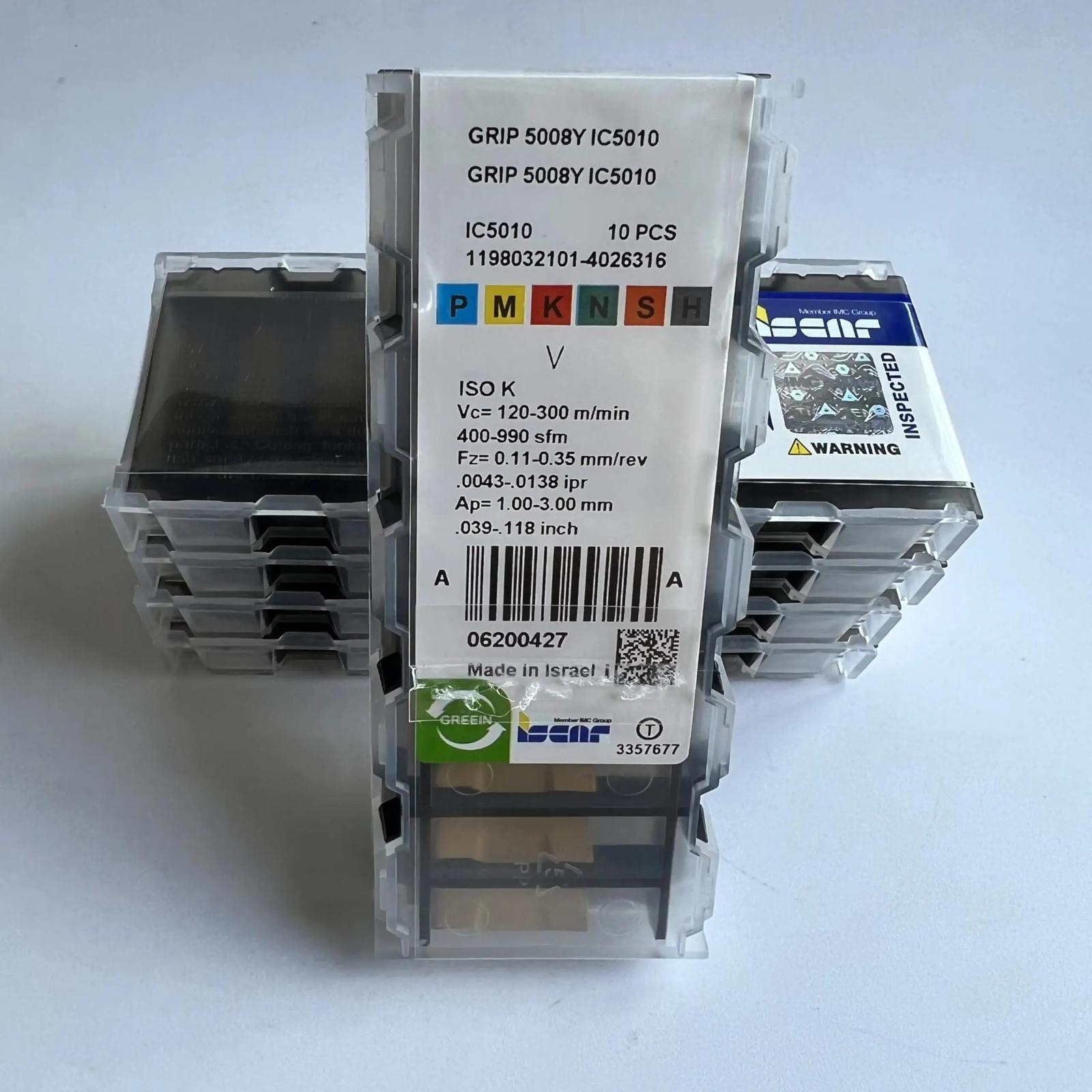 

ISCAR / GRIP5008Y IC5010 Industrial indexable carbide inserts 10 Pcs