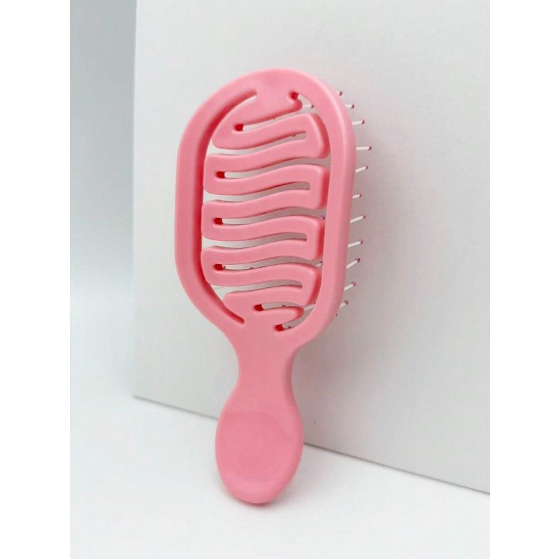1pc Mini Hollow Portable Styling Comb, Hair Brush, Comb, Hair Tools For Barber Salon Hair Accessories Brushes, Edge Brush Hair Comb
