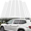 10Pcs Car Exterior BC Pillar Posts Trim Cover Stickers Decor Accessories Fit For Volkswagen Atlas 2018-2024 Auto Exterior Accessories