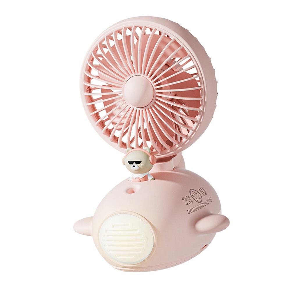 Quiet Operation Portable Fan, Mini Handheld Fan With Night Light USB Rechargeable Fan For Kids Adults, Adjustable Wind Speed Fan With Multi-purpose