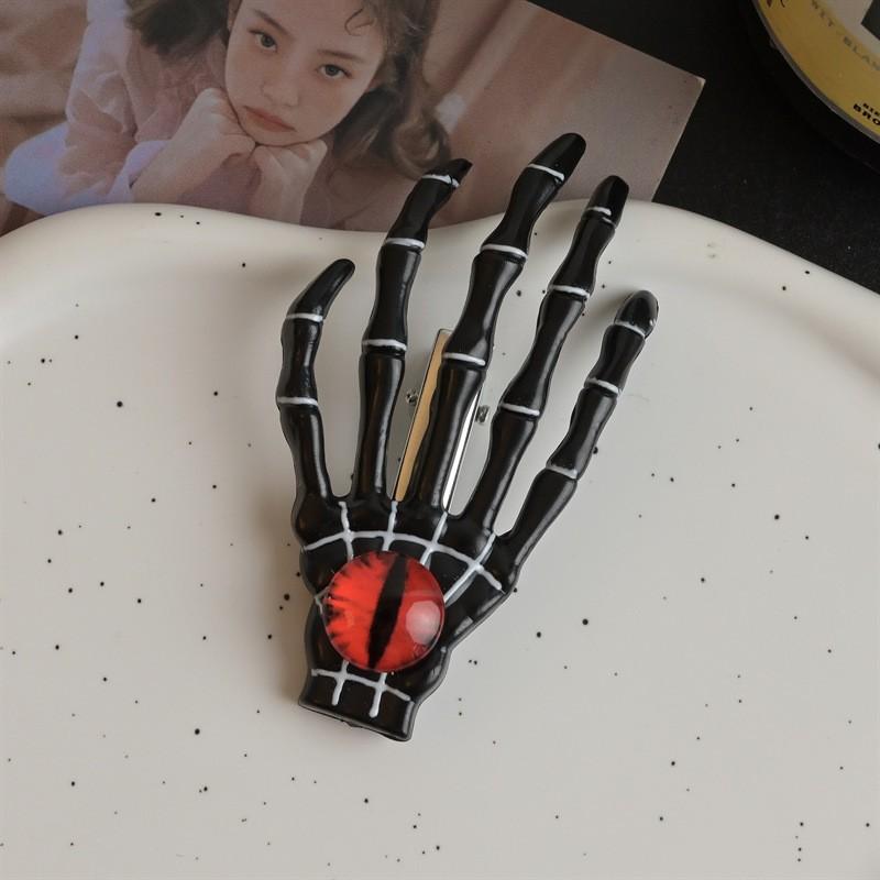 Dropshipping Gothic Claw Rose Hairpin Skeleton Hand Hair Clip for Dark Holiday Party Decoration Event Gift Novelty Gifts HQ