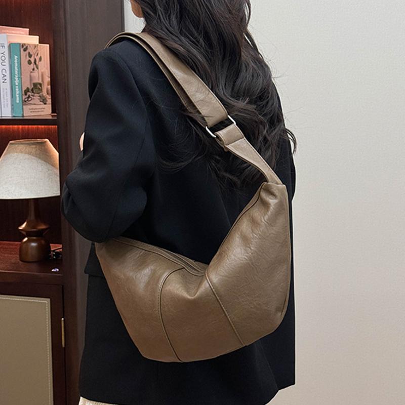 Yogodlns Vintage Crossbody Bags for Women Large Capacity Luxury Handbags Solid Soft Shoulder Bags Female Casual Travel Hobos Bag