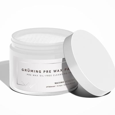 Waxing Monster Grooming Pre-Wax Pad Depilação Pré-tratamento Óleo Removedor de Limpeza, 180ml, 1 peça