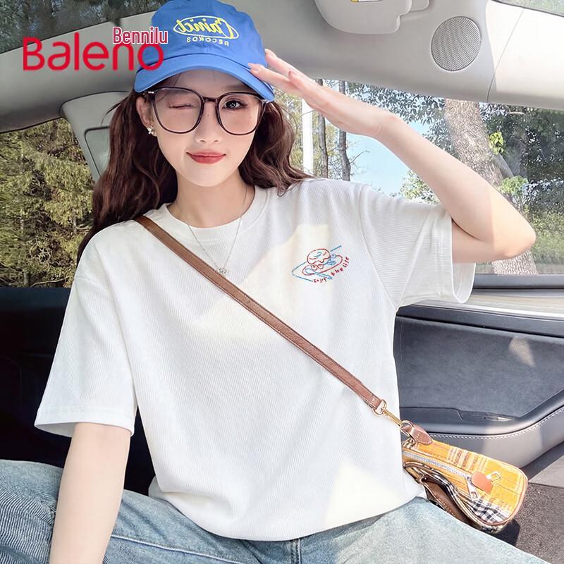 Baleno Women s Printed Pure Cotton Short Sleeve T-Shirt XL