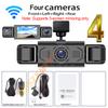 1080P Video Recorder WIF Dash Cam 3/4 Lens Car DVR 360 Degrees Front left right Rear view camera Black Box Dvr Car Assecories