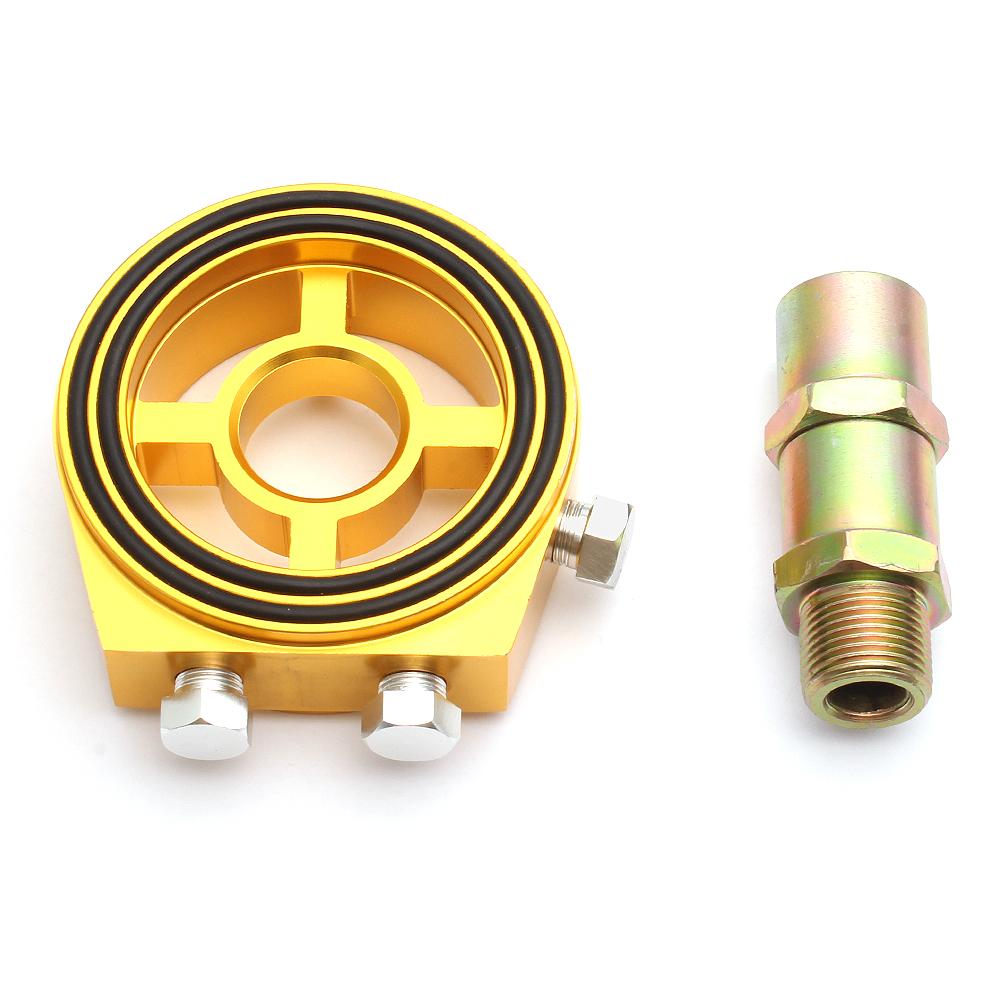 M20 x 1,5 Universeller Aluminium-Ölfilter-Sandwichplatten-Gewindeadapter Öl-Druck-Temperatur-Sensoren 1/8" NPT Ölkühlersatz