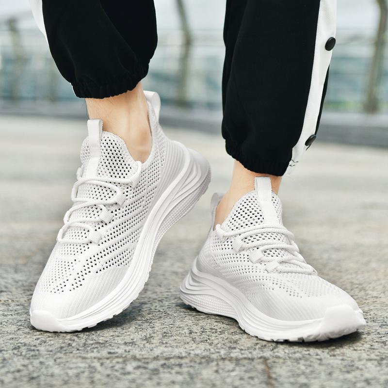 Fashion Men's Running Shoes Comfortable Sports Shoes Marathon Racing Shock-absorbing Athletic Train Sneaker Light Sneakers Plus Size 46