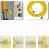 30pcs Yellow Plastic Handle Stainless Steel Hose Clamps Butterfly Hose Clamp  Air Pipe