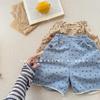 Pantaloncini in Pizzo Blu Stile Coreano Zhili per Bambine