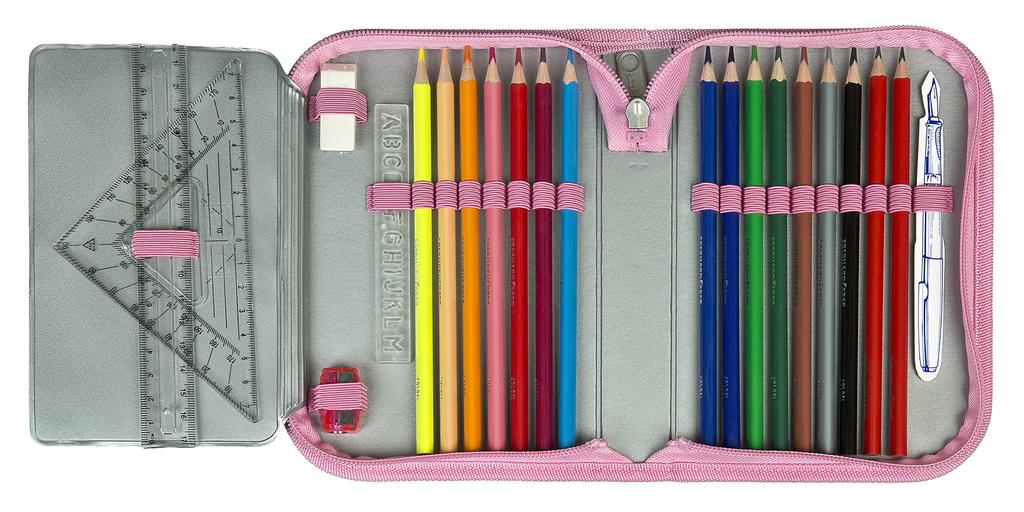 Disney Minnie Mouse Pencil 23 Dusky Free Size Case, Pens, Pink/Black,