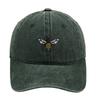 Bee baseball cap cartoon cute embroidery cap European and American retro washed old men's and women's casual hat