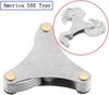 2 Pack Thread Pitch Gauge Stainless Steel Screw Pitch Measuring Tool One America SAE Type and One Metric & Inch Tape