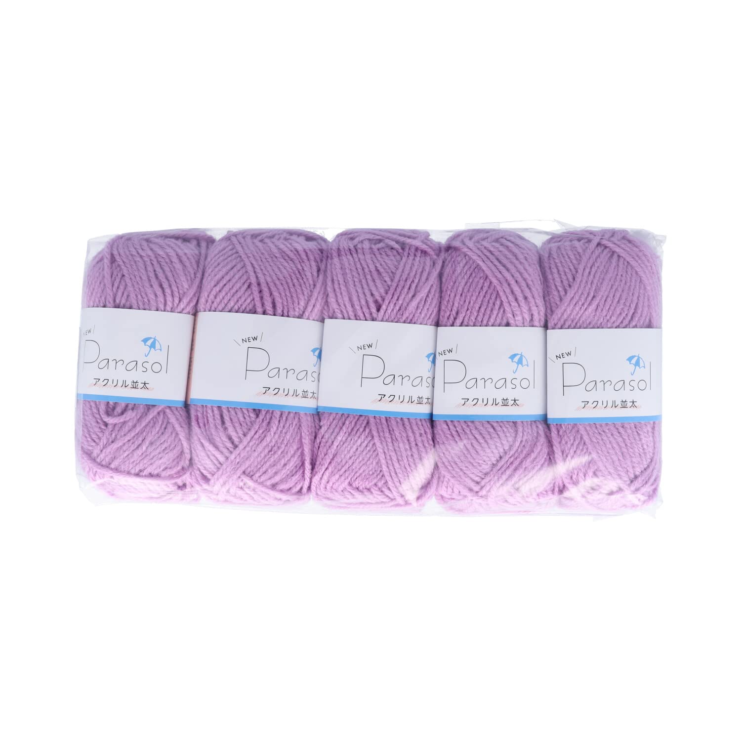 

Yokota Parasol Medium Single Light 6900 Yarn, Acrylic, Weight, Color, 5-Ball Set, Col.14, Purple,