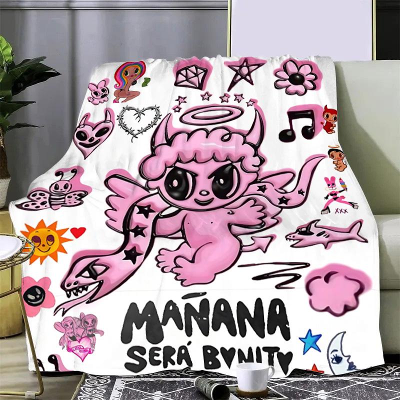 Karol G Manana Sera Bonito Printed Blanket Picnic Blankets Warm Blanket Soft and Comfortable Blanket Home Travel Birthday Gift
