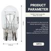 10 PCS Car T20 1891/7443 Brake Bulb, Waterproof Lamp Housing Double Filament Bulb, Miniature Light Reverse, Parking, Tail Light, Plug And Play,