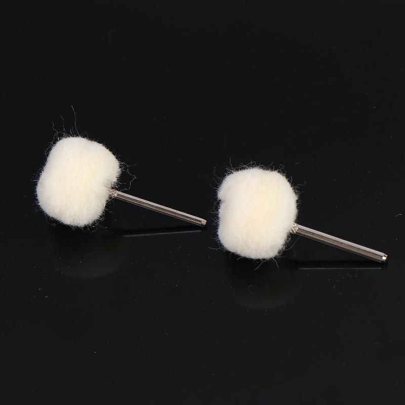 10Pcs Mini Grinding Sanding Head Abrasive Disc Felt 2.35/3Mm Shank Buffing Wheels Metal Polish Brush Drill Rotary Tool