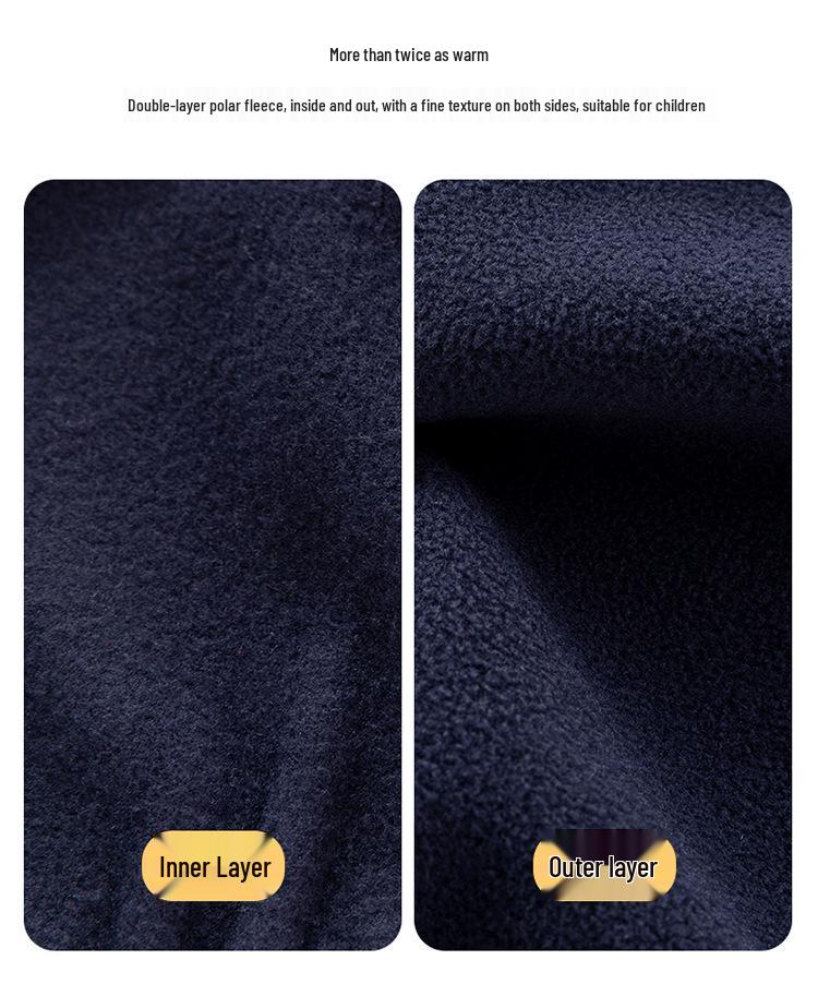 Kids' Hooded Fleece Vest - Sleeveless Autumn/Winter Style for Boys & Girls