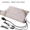 OLOMM Inflatable Heated Vibrating Slub Cotton Pillow