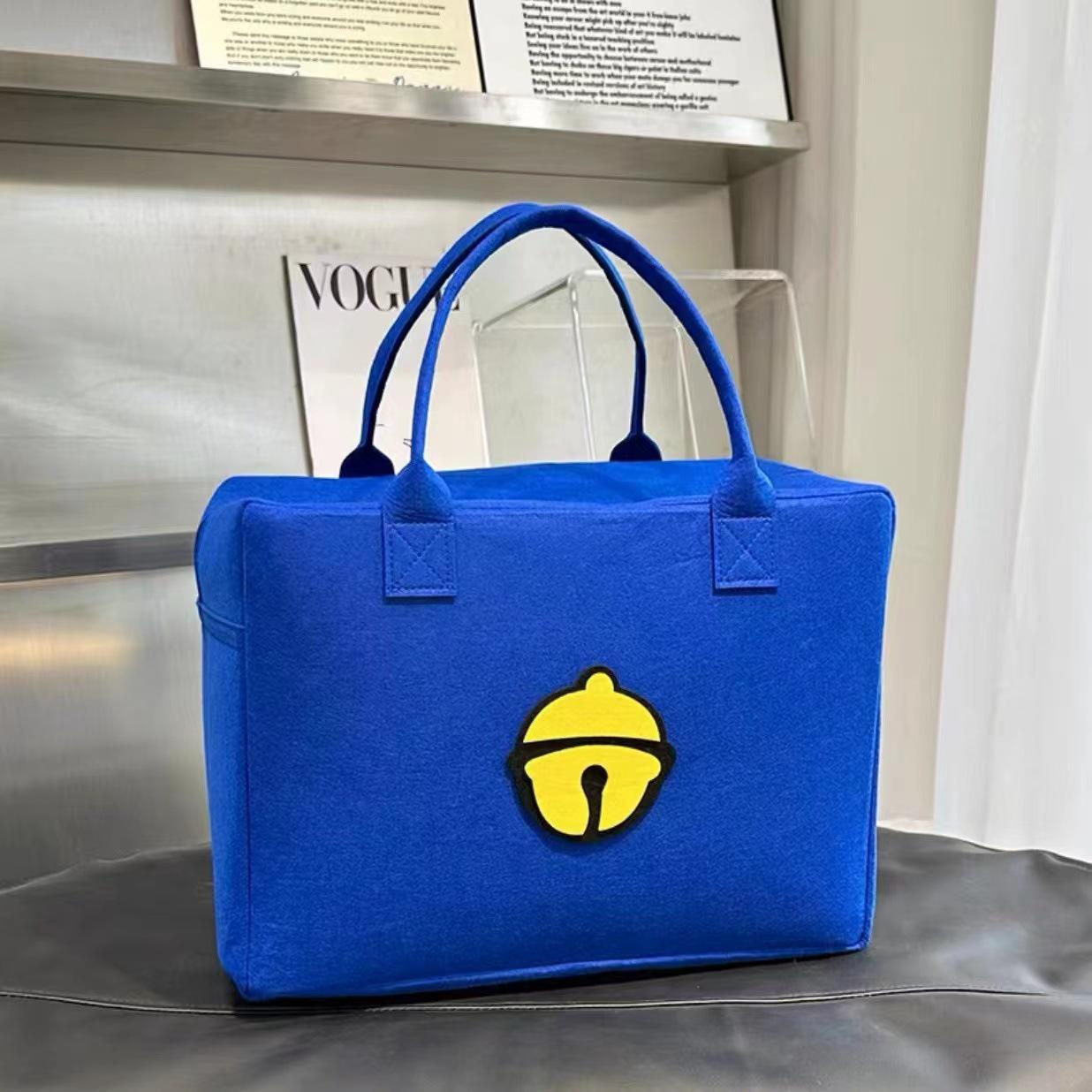 

Детская сумка-тележка с рисунком - большая вместимость, симпатичное фетровое дорожная сумка для хранения