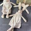 Nordic Cotton Linen Handmade Long-Legged Rabbit Doll - Children's Comfort Toy & Home Decor