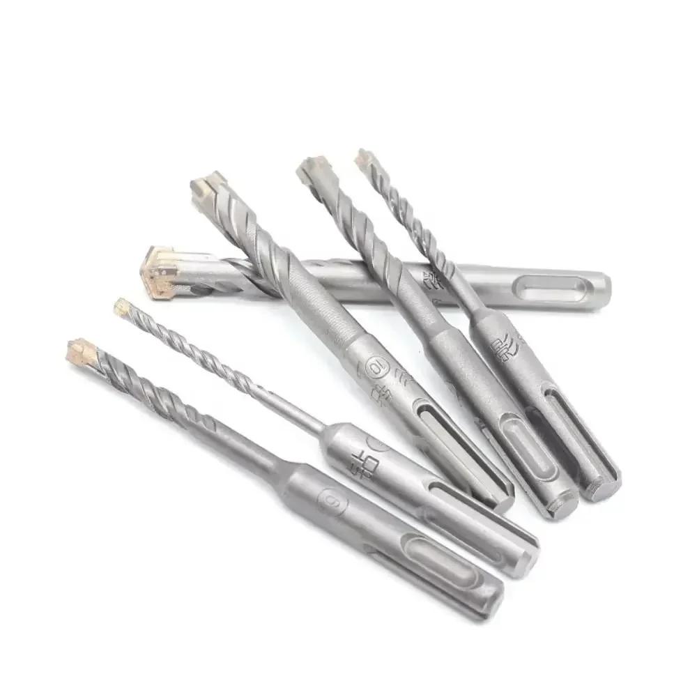 1Pcs 5/6/7/8/10/12mm Concrete SDS Plus Drill Bit 110mm 160mm Cross Tips Impact Drills Round Shank 4 Cutters Hand Power Tool