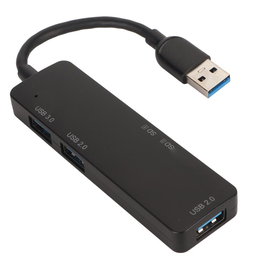 USB3.0 Docking Station with Card Slot Compact Portable USB Hub for Data Transfer and Storage