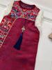 Chinese New Year Girls' Quilted Tang Suit Vest & Cheongsam Dress Set for Siblings