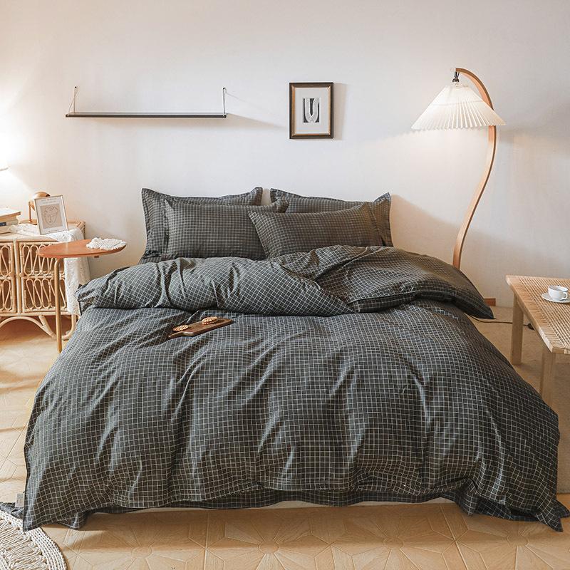 Four-piece Cartoon Single-piece Bedding Dormitory Bed Sheet Quilt Cover Ins Quilt Cover Three-piece Set Spring