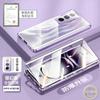 360 Full Case For Oppo A80 5G K12X A3 Pro Double Sided Magnetic Adsorption Metal Tempering Glass Protection Cover For Oppo K 12X