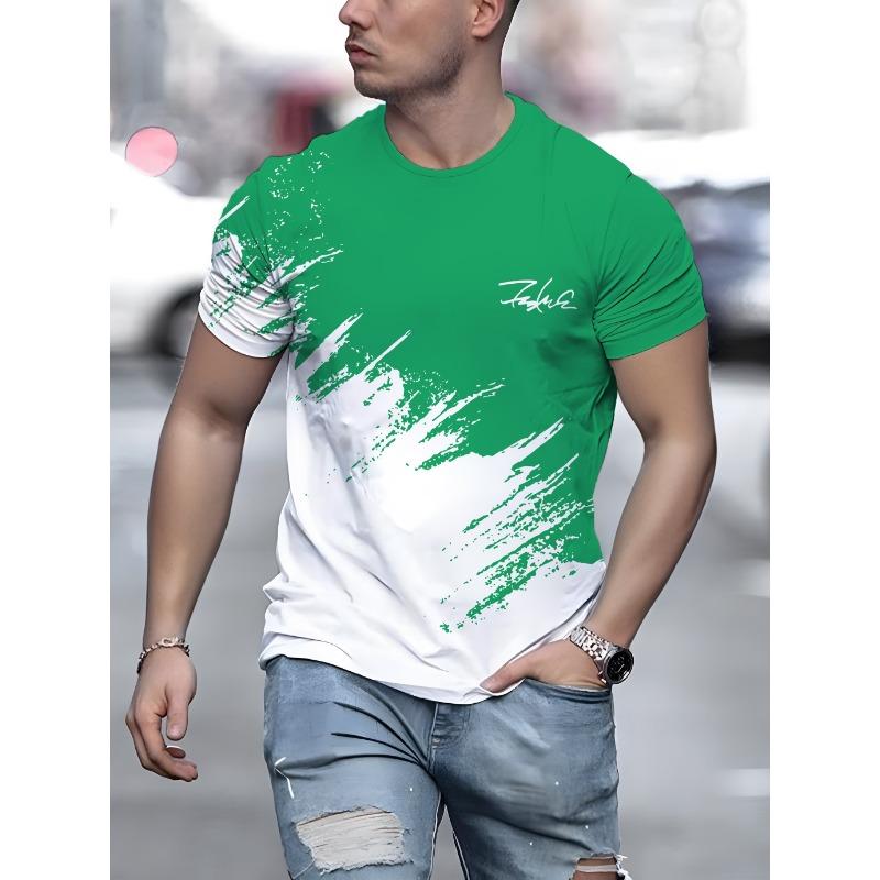 Pánské tričko s krátkým rukávem s kulatým výstřihem, ležérní outdoorové pulovrové tričko pro muže, streetwear, sportovní tričko, top, nadměrné oblečení