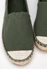 Espadrillas da uomo Wittchen con punta intrecciata, materiale tessile verde