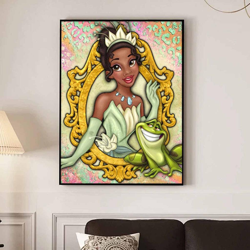 DIY Diamond Painting The Princess and The Frog Cross Stitch Kit Mosaic Art Diamond Painting Full Circle Diamond Home Decoration