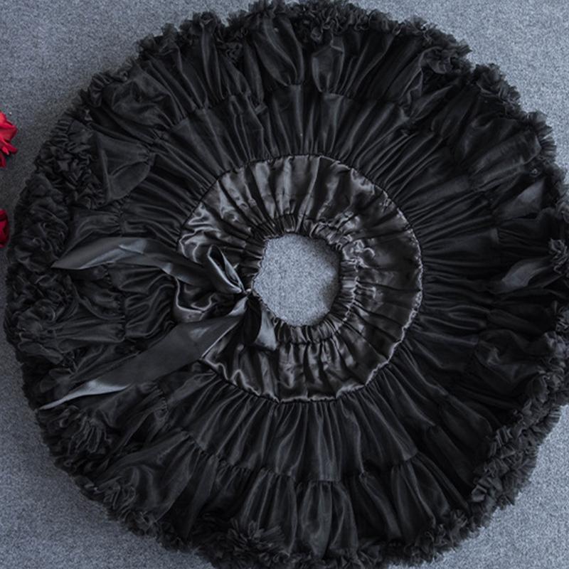 A-line Petticoat Crinoline Slips Wedding Accessories Short Fluffy Tutu Skirt 50s Vintage Puffy Underskirt 15.8in