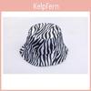 Fisherman Hat Women Zebra Print Sun Protection Summer Bucket Hat For Face Shade