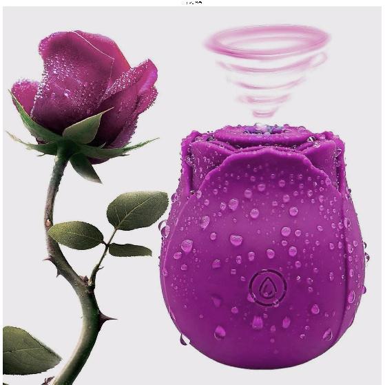Adult 10-Speed Clitoral Suction Masturbator Jumping Effect Rechargeable Waterproof Silicone Rose Vibrator for Breast Stimulator