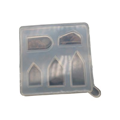 Miniature House Casting Mold HighTemperature Resistant Silicone Molds Small House Decoration Moulds for DIY Lovers
