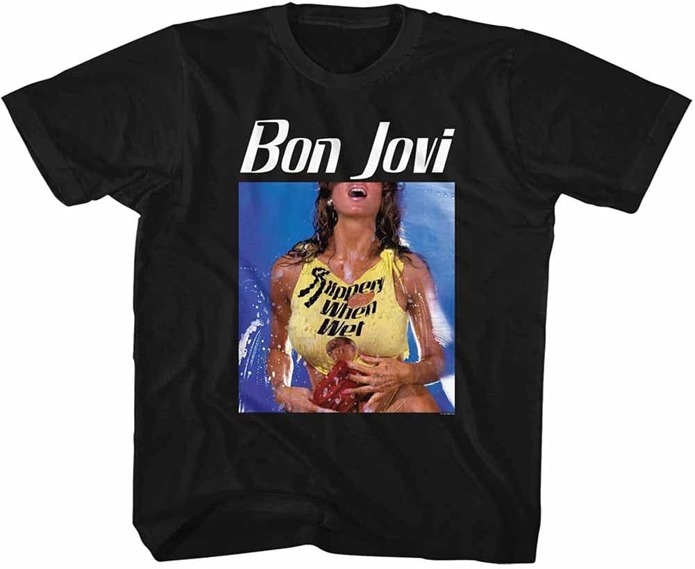 Bon Jovi Slippery When Wet T-shirt XL