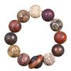 Znamenie zverokruhu Vyrezávané Santalové drevo a Palisandrové drevo Náramok - Unisex Budhistické korálky