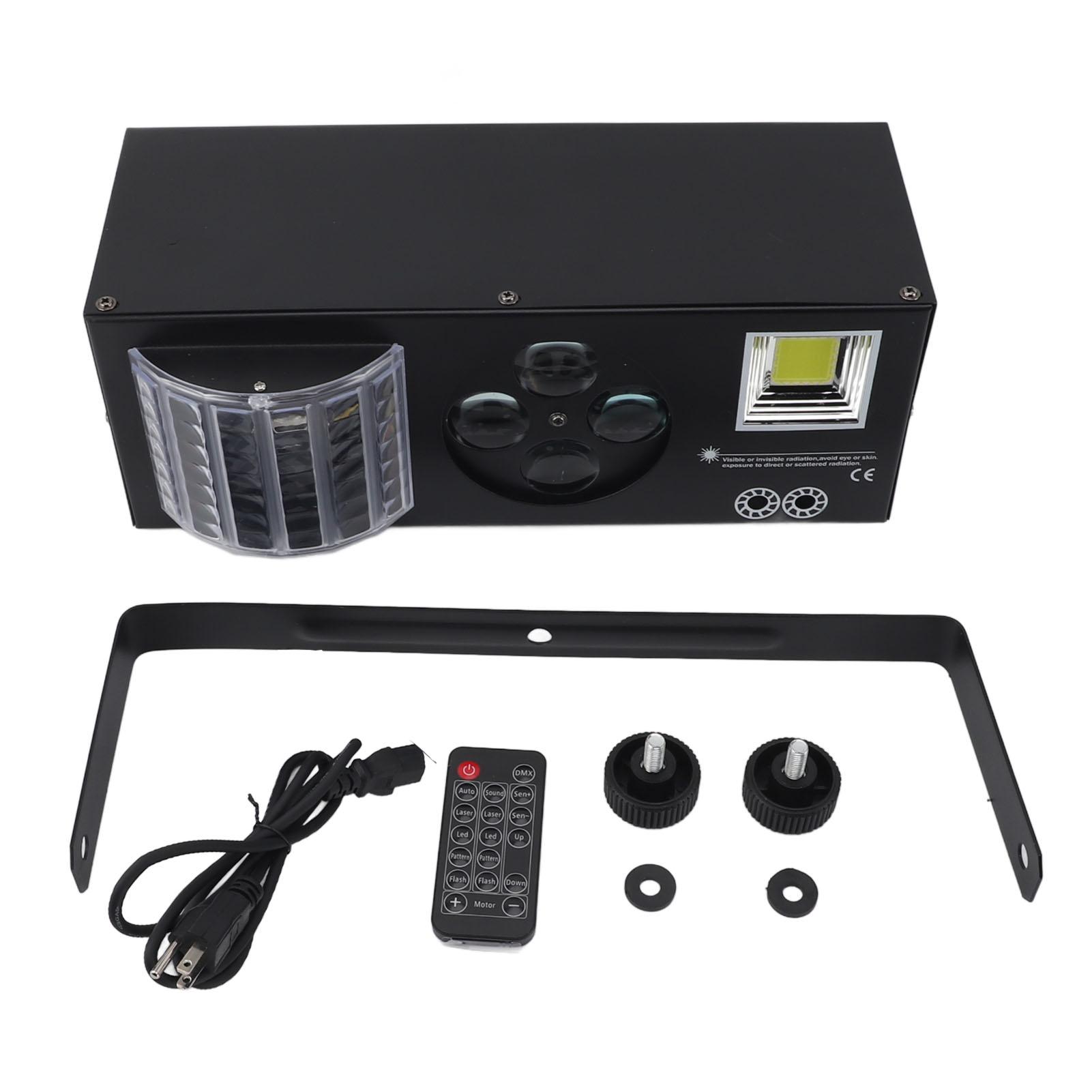 

4 в 1 DJ Lights Звуковая активация DMX-управление RGBW GOBO Pattern Beam Strobe Party Light для вечеринки Wed US Plug