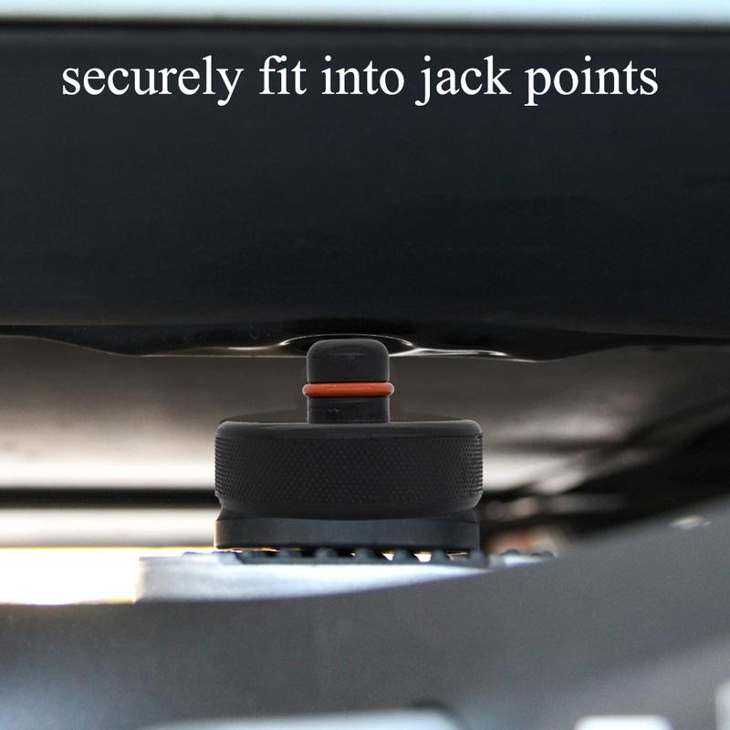 4x For Tesla Model 3 Model S Model X Model Y Car Jack Pad Adapter Rubber Battery & Chassis Protection Black For Lifting Support