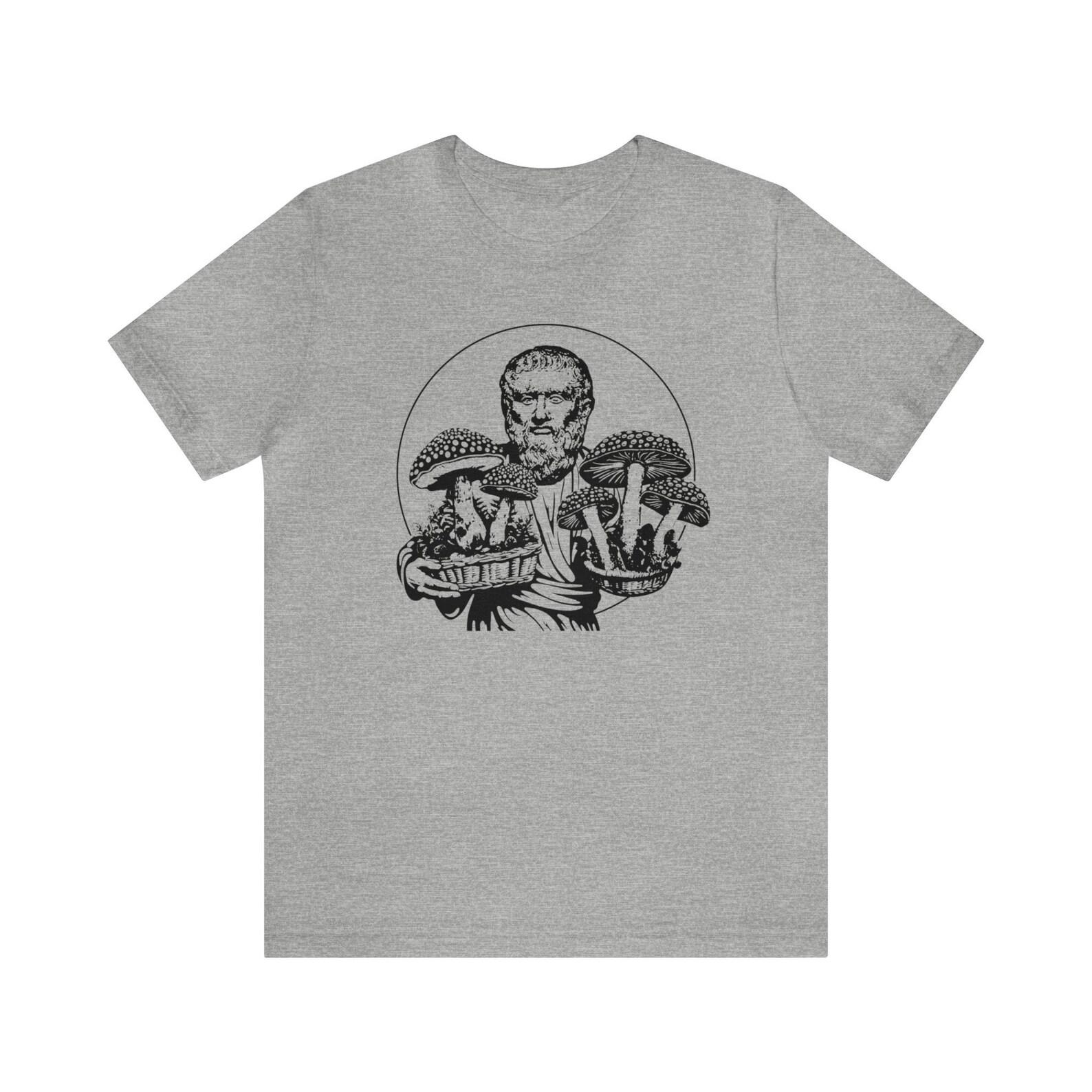 Plato with Mushrooms at the Hermetic Mystery School Philosophy Hermeticism T-shirt 2XL